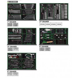 Набір інструментів у візку TOPTUL 8 секцій 360 од. JUMBO GT-36001